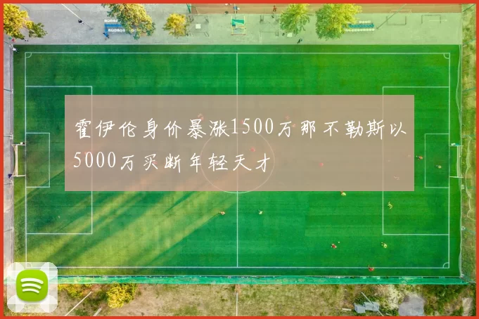 霍伊伦身价暴涨1500万那不勒斯以5000万买断年轻天才